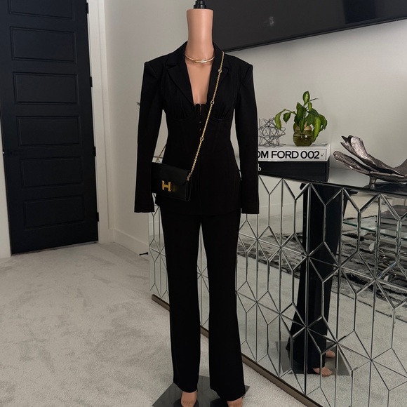 Miss Lola Pants - Miss Lola Black Pantsuit